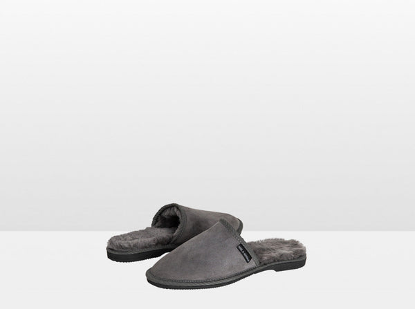 Mens charcoal ugg slippers hot sale