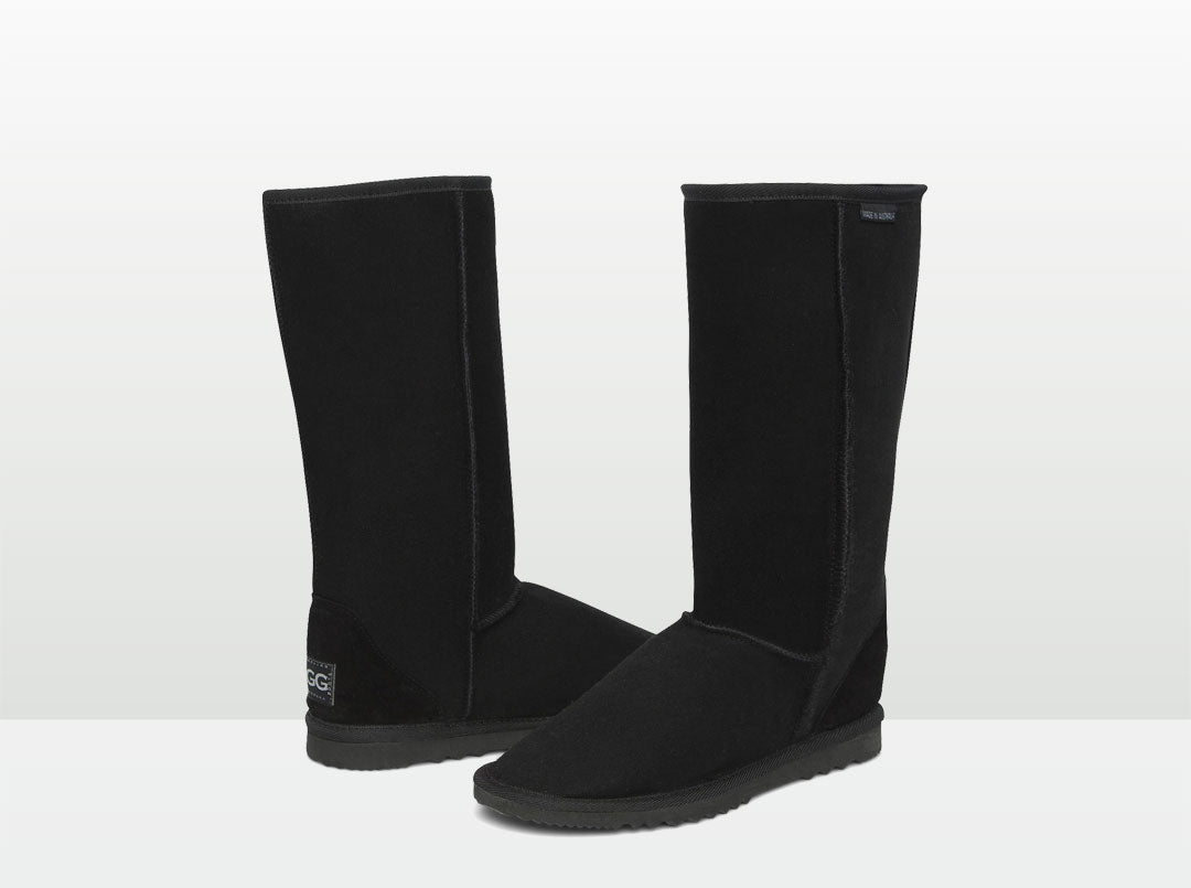 Black Sheepskin Footwear Accessories